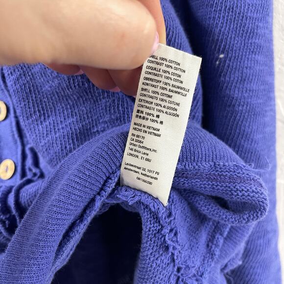 We The Free People Golden Road Oversized Cardigan Medium Periwinkle - Picture 8 of 10